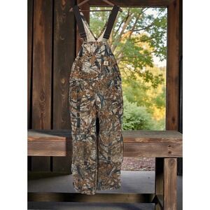 Real Workwear Realtree Camo Insulated Bib Overalls Men's Large Regular 39x27.5